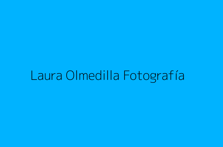 Laura Olmedilla Fotografía
